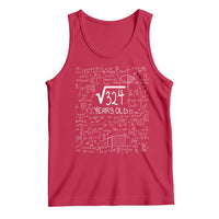 18th Birthday Math Tank Top Square Root of 324 Funny Math Nerd 18 Year Old Gift