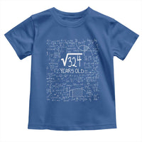 18th Birthday Math Toddler T Shirt Square Root of 324 Funny Math Nerd 18 Year Old Gift