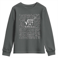 18th Birthday Math Youth Sweatshirt Square Root of 324 Funny Math Nerd 18 Year Old Gift