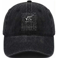 16th Birthday Math Washed Cotton Baseball Cap Square Root of 256 Funny Math Nerd 16 Year Old Gift