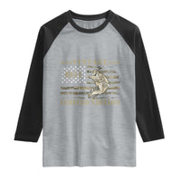 75th Birthday Fishing Vintage 1951 Limited Edition Raglan Shirt Bass Fishing Camouflage American Flag Fisherman Gift