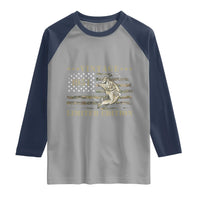 75th Birthday Fishing Vintage 1951 Limited Edition Raglan Shirt Bass Fishing Camouflage American Flag Fisherman Gift