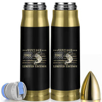 65th Birthday Fishing Vintage 1961 Limited Edition Bullet Tumbler Bass Fishing Camouflage American Flag Fisherman Gift