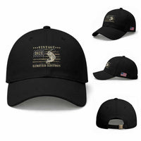 55th Birthday Fishing Vintage 1971 Limited Edition Baseball Cap Bass Fishing Camouflage American Flag Fisherman Gift