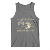 55th Birthday Fishing Vintage 1971 Limited Edition Tank Top Bass Fishing Camouflage American Flag Fisherman Gift