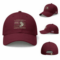 40th Birthday Fishing Vintage 1986 Limited Edition Baseball Cap Bass Fishing Camouflage American Flag Fisherman Gift