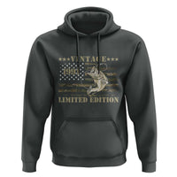 35th Birthday Fishing Vintage 1991 Limited Edition Hoodie Bass Fishing Camouflage American Flag Fisherman Gift