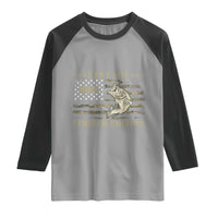 30th Birthday Fishing Vintage 1996 Limited Edition Raglan Shirt Bass Fishing Camouflage American Flag Fisherman Gift