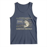 30th Birthday Fishing Vintage 1996 Limited Edition Tank Top Bass Fishing Camouflage American Flag Fisherman Gift