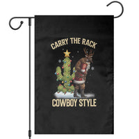 Funny Santa Hunting Garden Flag Carry The Rack Cowboy Style - Wonder Print Shop
