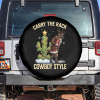 Funny Santa Hunting Spare Tire Cover Carry The Rack Cowboy Style - Wonder Print Shop