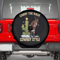 Funny Santa Hunting Spare Tire Cover Carry The Rack Cowboy Style - Wonder Print Shop