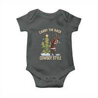 Funny Santa Hunting Baby Onesie Carry The Rack Cowboy Style - Wonder Print Shop