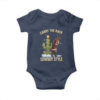 Funny Santa Hunting Baby Onesie Carry The Rack Cowboy Style - Wonder Print Shop
