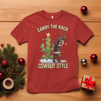 Funny Santa Hunting T Shirt Carry The Rack Cowboy Style - Wonder Print Shop