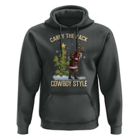 Funny Santa Hunting Hoodie Carry The Rack Cowboy Style - Wonder Print Shop