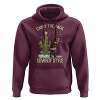Funny Santa Hunting Hoodie Carry The Rack Cowboy Style - Wonder Print Shop