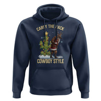 Funny Santa Hunting Hoodie Carry The Rack Cowboy Style - Wonder Print Shop