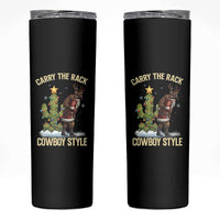 Funny Santa Hunting Skinny Tumbler Carry The Rack Cowboy Style - Wonder Print Shop