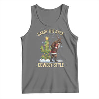 Funny Santa Hunting Tank Top Carry The Rack Cowboy Style - Wonder Print Shop