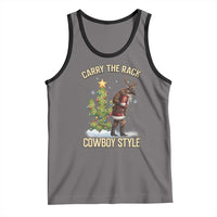 Funny Santa Hunting Tank Top Carry The Rack Cowboy Style - Wonder Print Shop