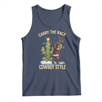 Funny Santa Hunting Tank Top Carry The Rack Cowboy Style - Wonder Print Shop