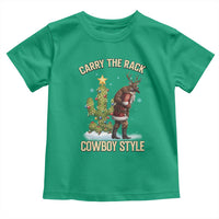 Funny Santa Hunting Toddler T Shirt Carry The Rack Cowboy Style - Wonder Print Shop
