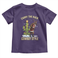 Funny Santa Hunting Toddler T Shirt Carry The Rack Cowboy Style - Wonder Print Shop