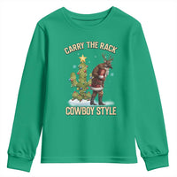 Funny Santa Hunting Youth Sweatshirt Carry The Rack Cowboy Style - Wonder Print Shop