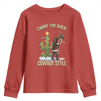 Funny Santa Hunting Youth Sweatshirt Carry The Rack Cowboy Style - Wonder Print Shop