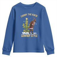 Funny Santa Hunting Youth Sweatshirt Carry The Rack Cowboy Style - Wonder Print Shop