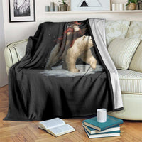 Funny Santa Gun Christmas Throw Blanket - Wonder Print Shop