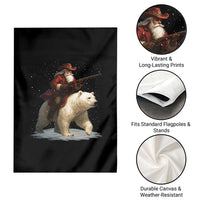 Funny Santa Gun Christmas Garden Flag - Wonder Print Shop