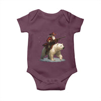 Funny Santa Gun Christmas Baby Onesie - Wonder Print Shop