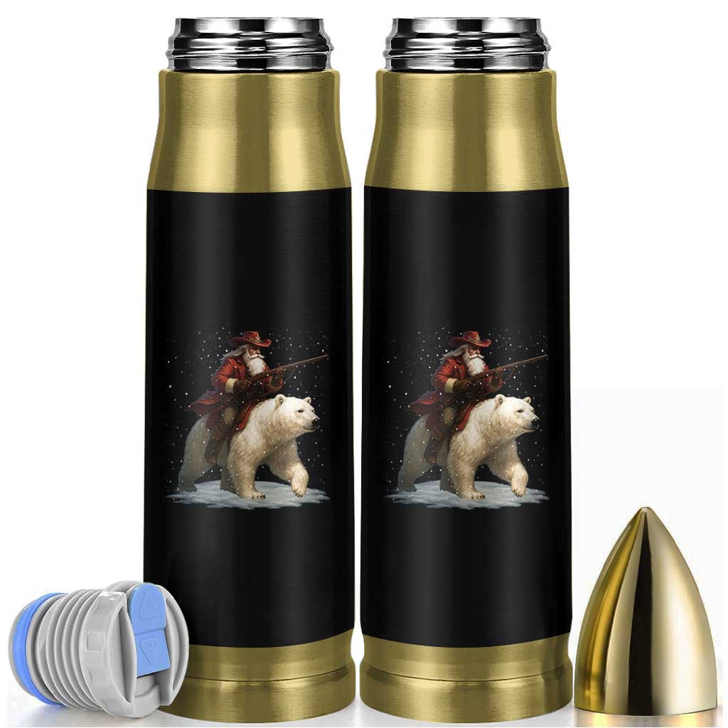 Funny Santa Gun Christmas Bullet Tumbler - Wonder Print Shop