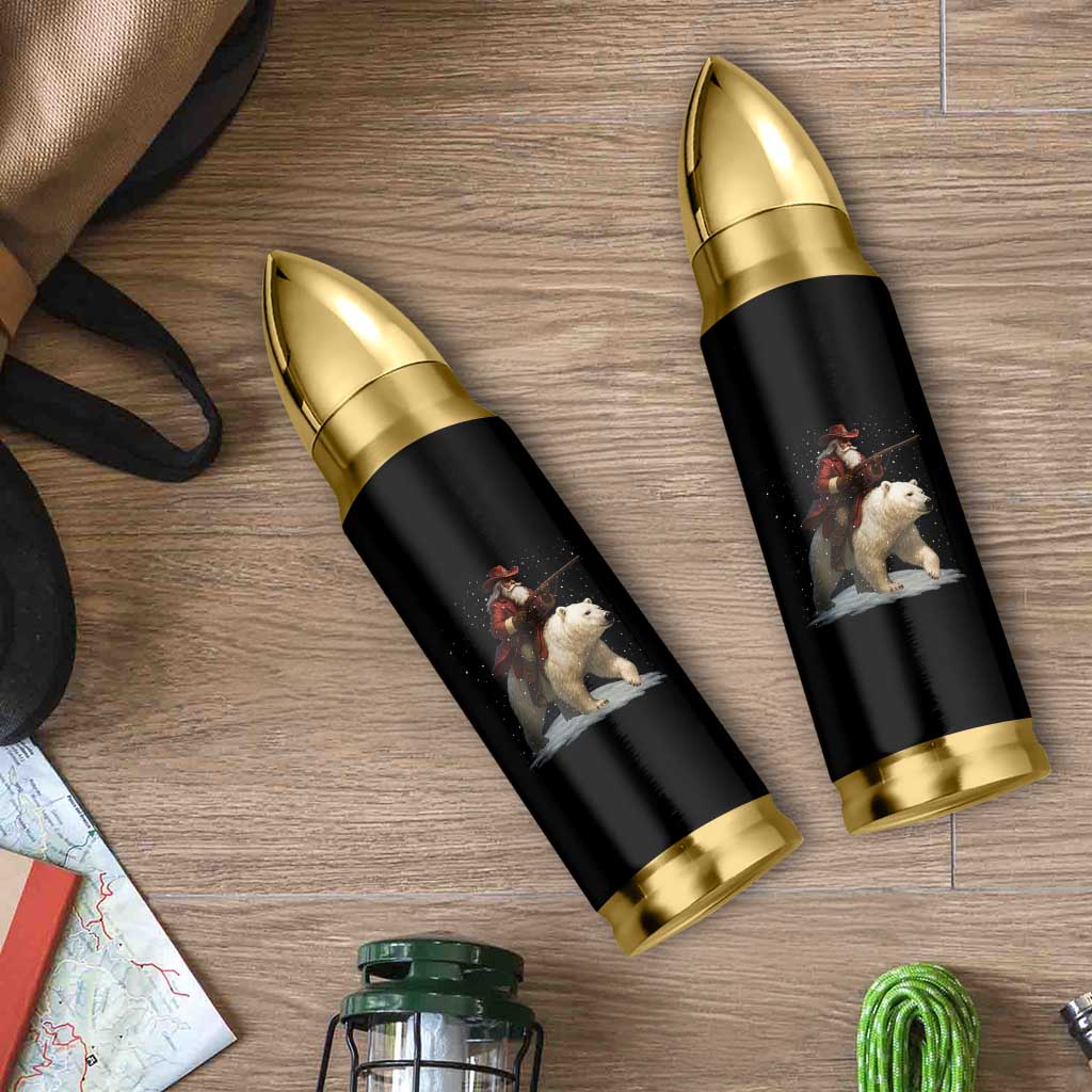Funny Santa Gun Christmas Bullet Tumbler - Wonder Print Shop