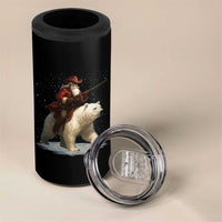 Funny Santa Gun Christmas 4 in 1 Can Cooler Tumbler - Wonder Print Shop