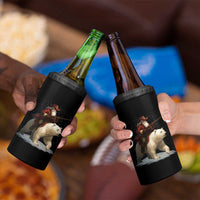 Funny Santa Gun Christmas 4 in 1 Can Cooler Tumbler - Wonder Print Shop