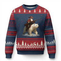 Funny Santa Gun Xmas Ugly Christmas Sweater - Wonder Print Shop