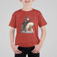 Funny Santa Gun Christmas T Shirt For Kid - Wonder Print Shop