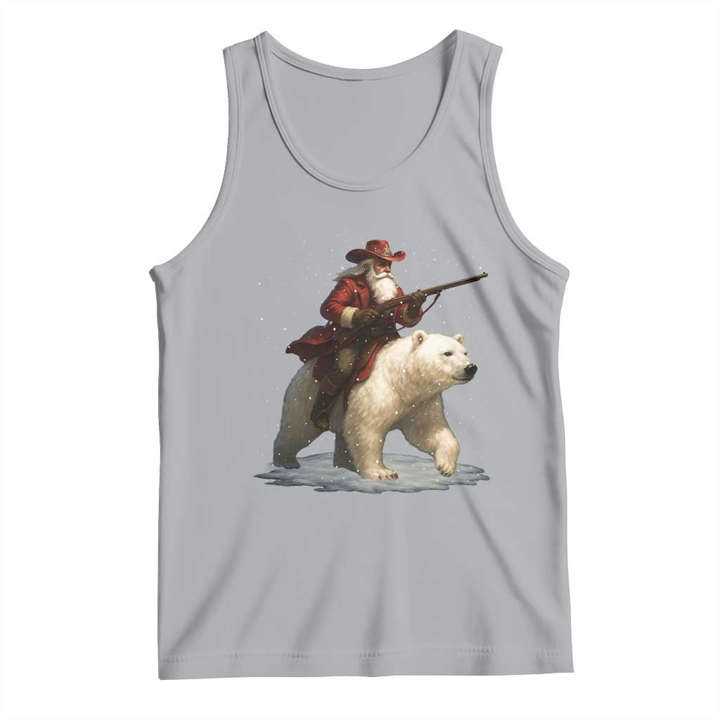 Funny Santa Gun Christmas Tank Top - Wonder Print Shop