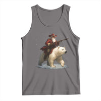 Funny Santa Gun Christmas Tank Top - Wonder Print Shop