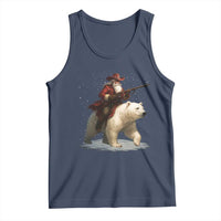 Funny Santa Gun Christmas Tank Top - Wonder Print Shop