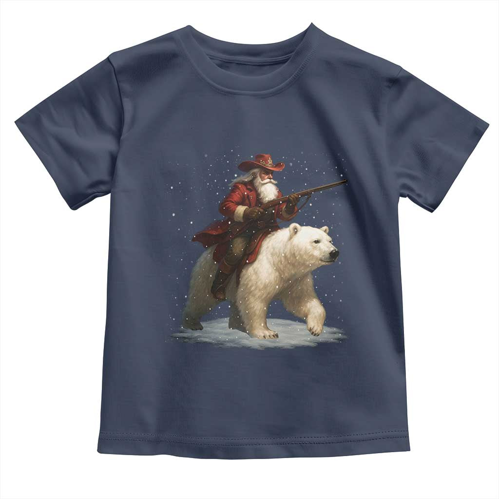 Funny Santa Gun Christmas Toddler T Shirt - Wonder Print Shop