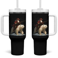 Funny Santa Gun Christmas Tumbler With Handle - Wonder Print Shop