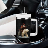 Funny Santa Gun Christmas Tumbler With Handle - Wonder Print Shop