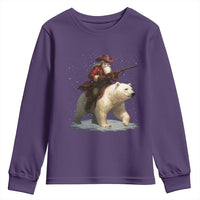 Funny Santa Gun Christmas Youth Sweatshirt - Wonder Print Shop