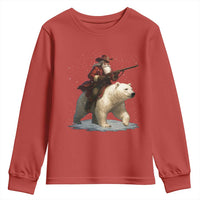 Funny Santa Gun Christmas Youth Sweatshirt - Wonder Print Shop