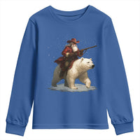 Funny Santa Gun Christmas Youth Sweatshirt - Wonder Print Shop