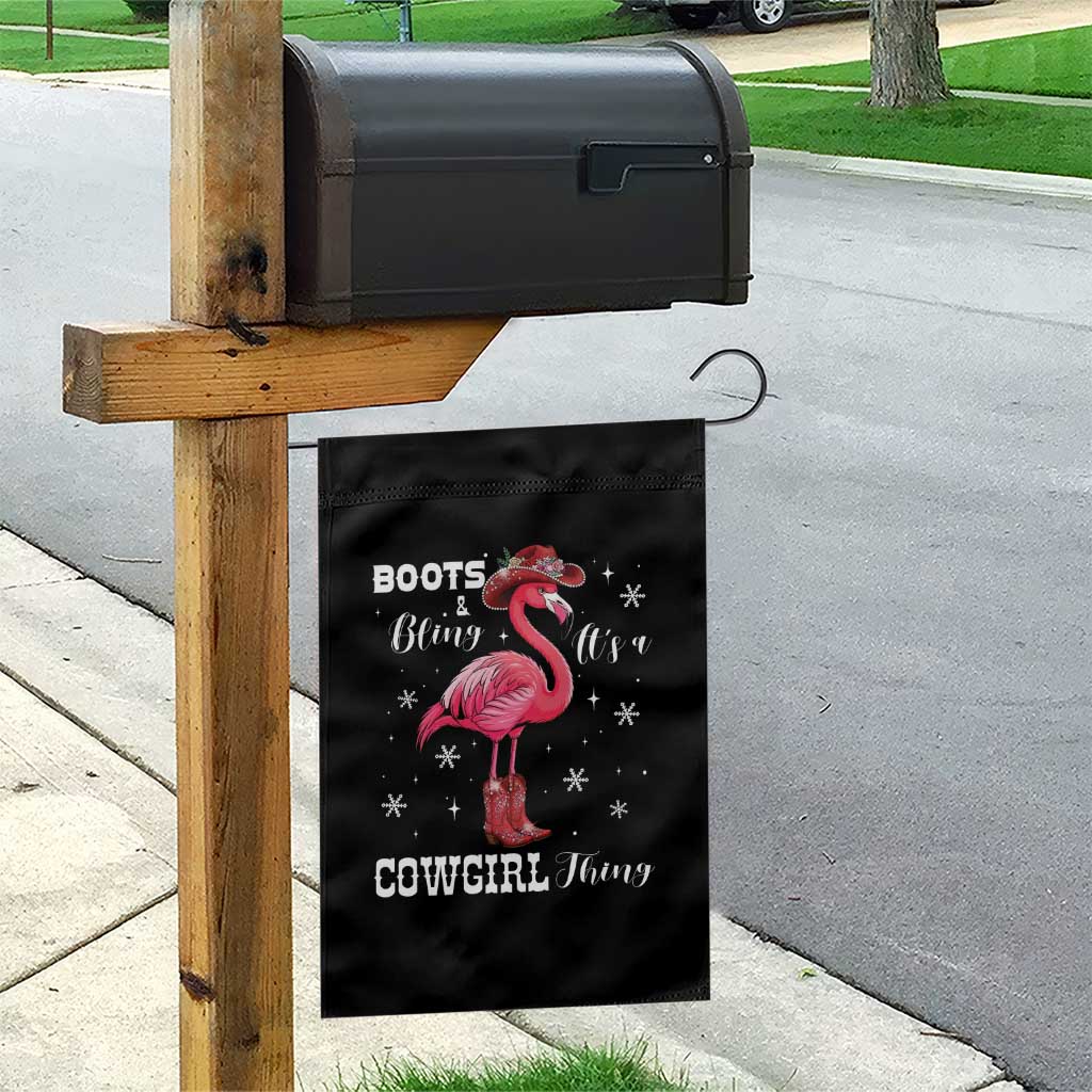 Cowboy Flamingo Garden Flag Boots And Bling It Is A Cowgirl Thing - Wonder Print Shop